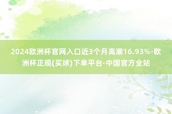 2024欧洲杯官网入口近3个月高潮16.93%-欧洲杯正规(买球)下单平台·中国官方全站